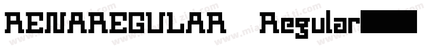 RENAREGULAR Regular字体转换